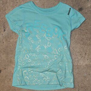 Reebok Teal T Shirt - Child Size L